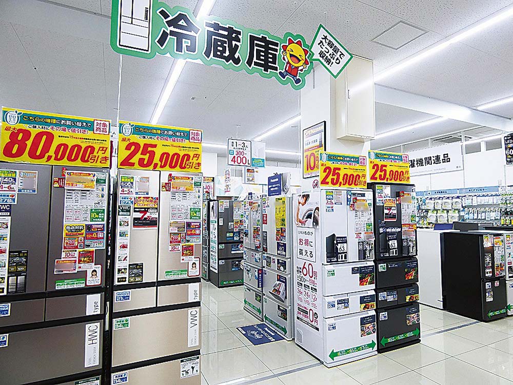 冷蔵庫の問い合わせが増えているコジマ×ビックカメラコーナン田無店