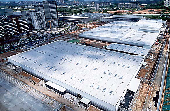 XPengエアロートが広州市に建設中の工場