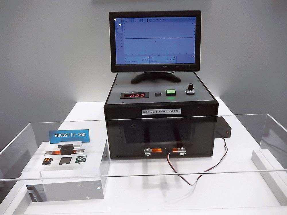 スミダコーポレーションは開発中の巻線式非接触電流センサーを初出品