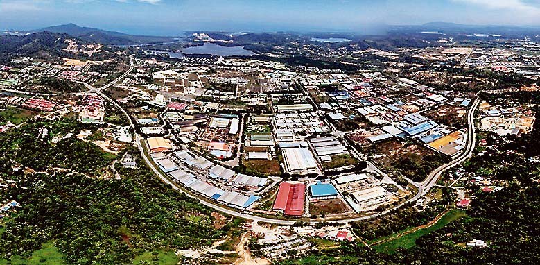 コタキナバル工業団地全景（提供＝ISB）