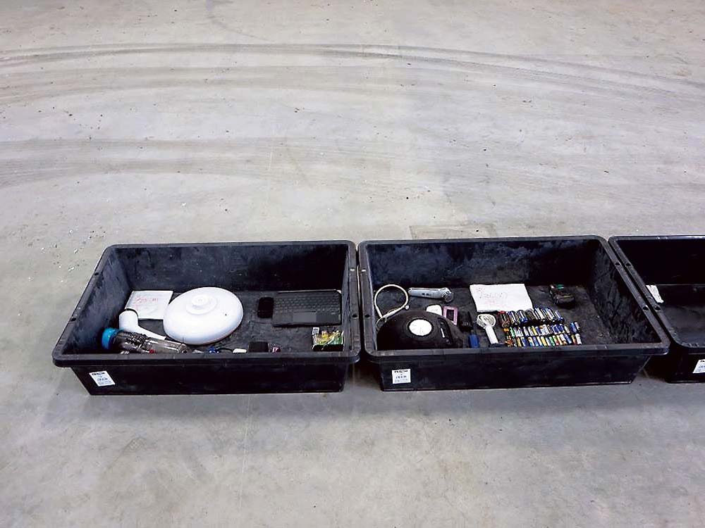 実証実験で検知されたリチウムイオン電池