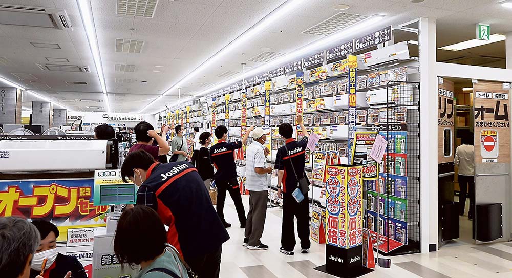 客足が途切れないエアコンコーナー