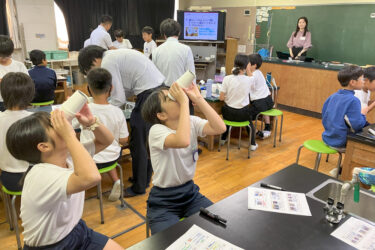三菱電機中部支社　科学教室で基盤技術の原理伝える
