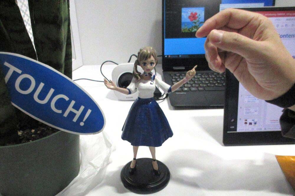 1月のCES出展時のデモ、海外の参加者に好評だった 