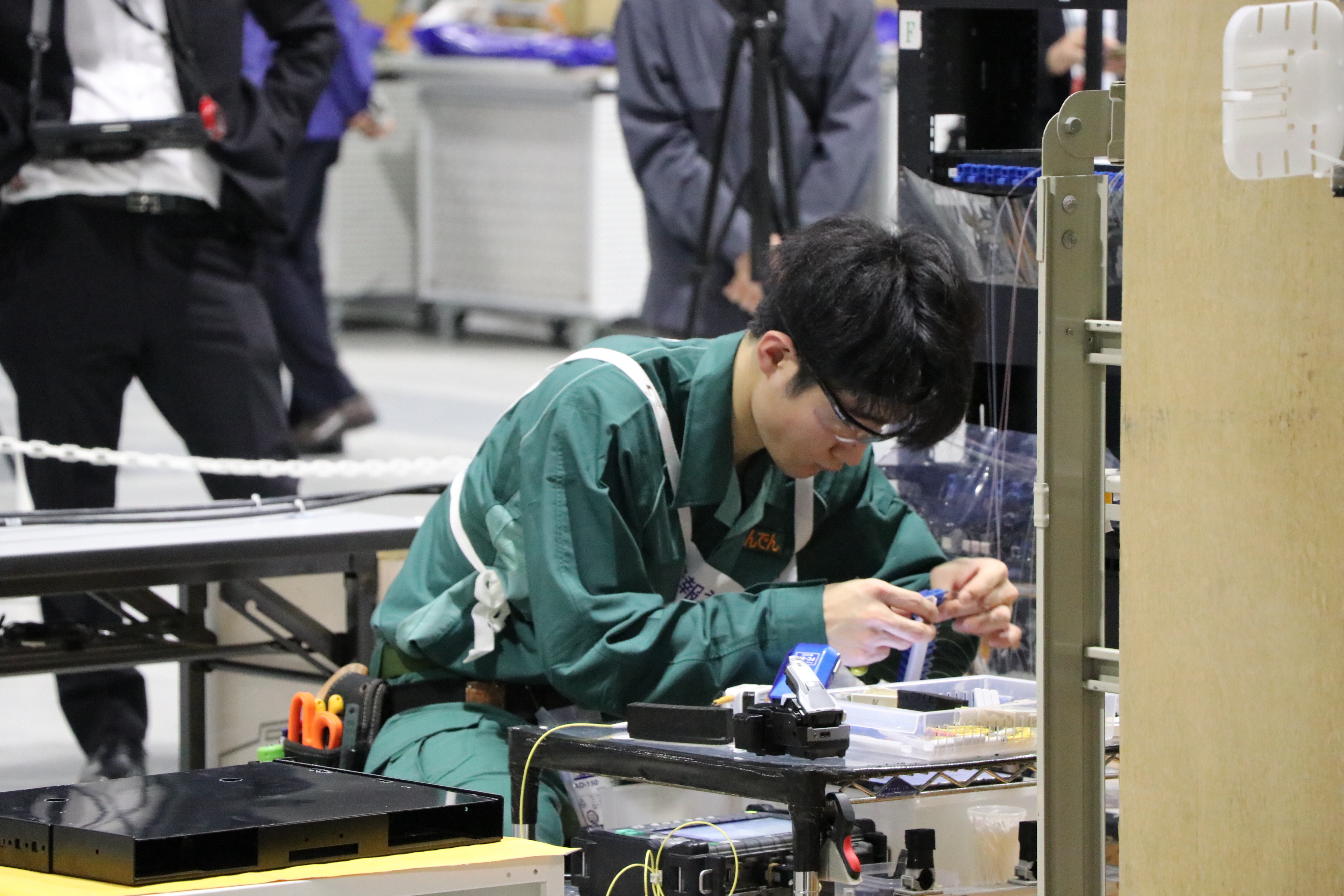 情報ネットワーク施工職種で金賞を受賞した床枝航太選手