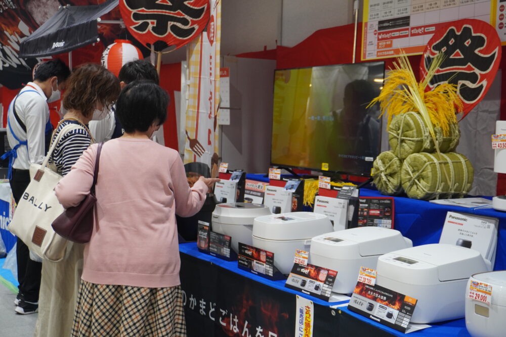 炊飯器は前年比2倍の成約となった
