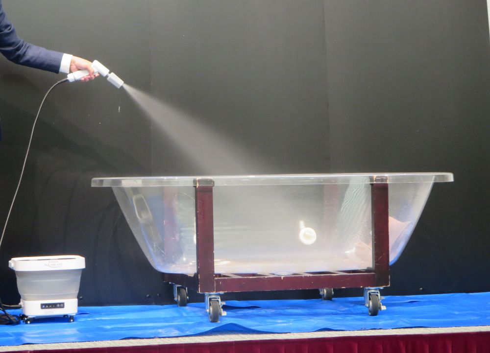 優しくきれいに汚れを洗い流すミラブルモード