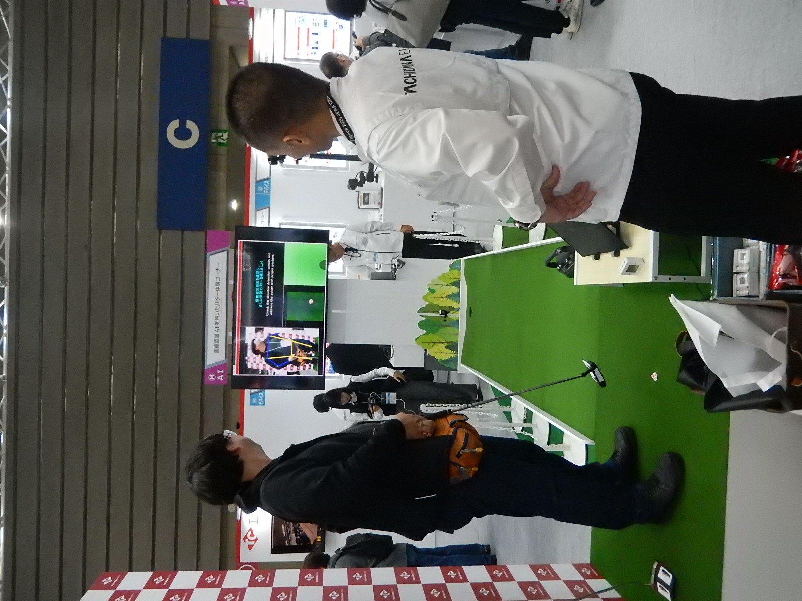 立花エレテックは、画像AIを用いたパター体験デモを実施