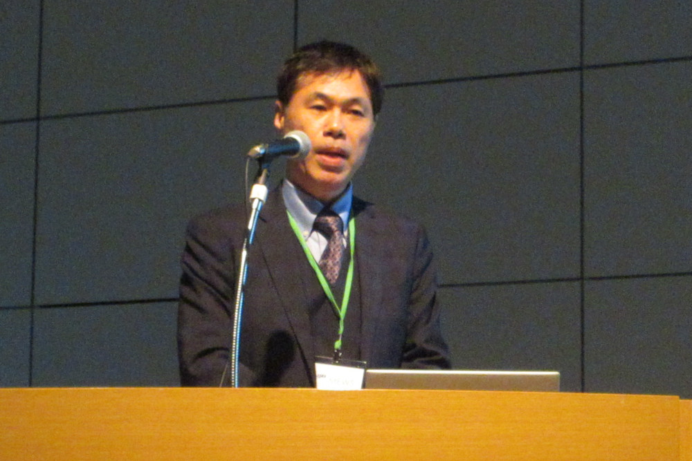 バイコーの水谷氏は研究集会でHPC向け製品の衛星向けへの応用を語った