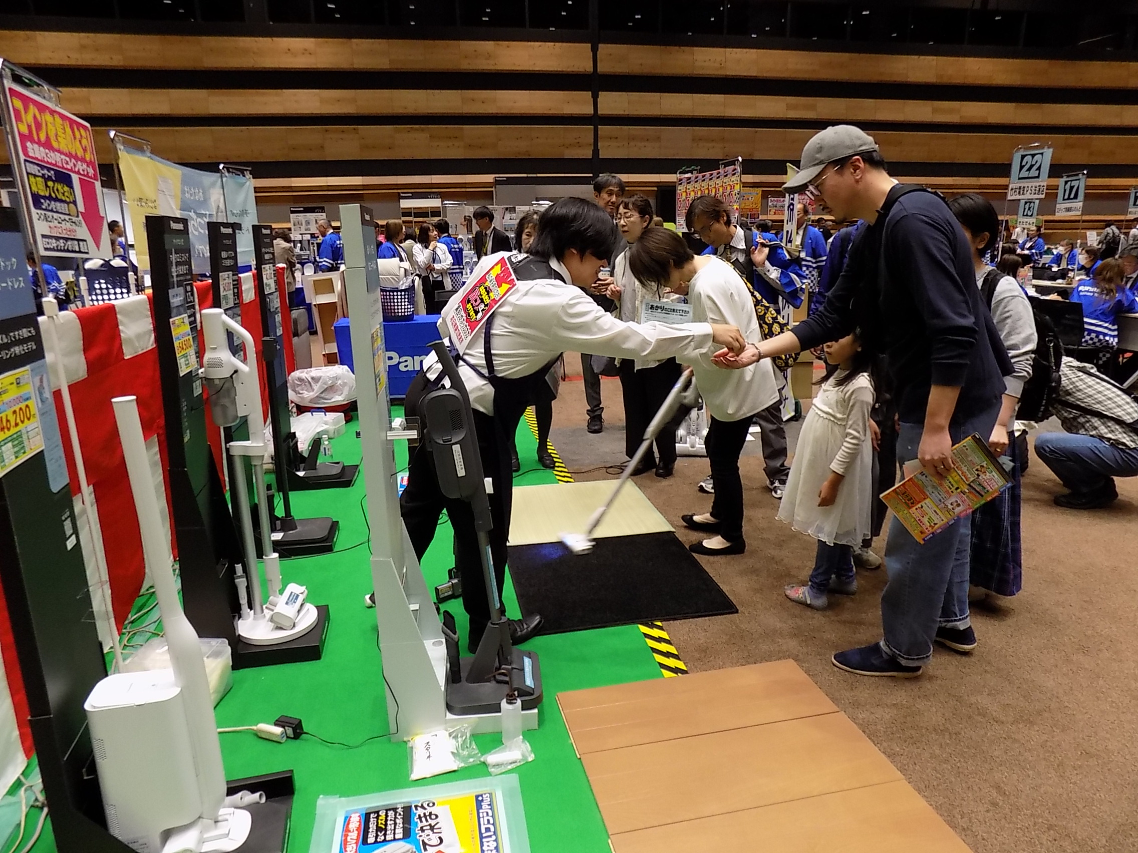 体感を推進したパナソニック奈良の合展会場