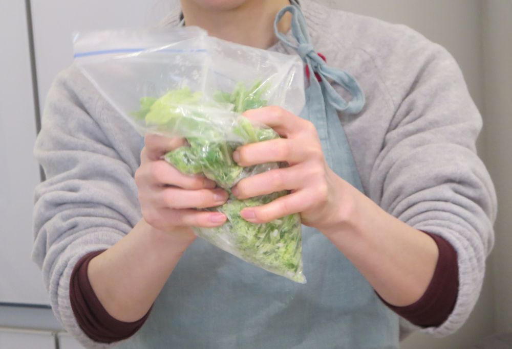 「できちゃうV冷凍Plus」機能により、砕ける冷凍野菜をより手軽に提供する