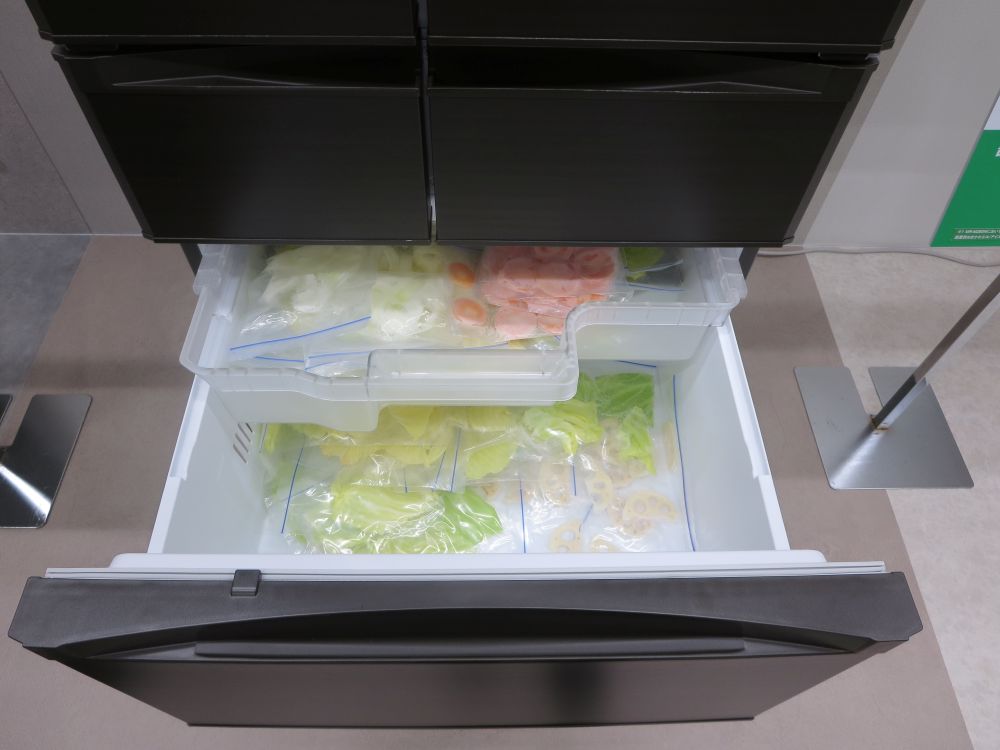 冷凍室全体で「できちゃうV冷凍」を実現する