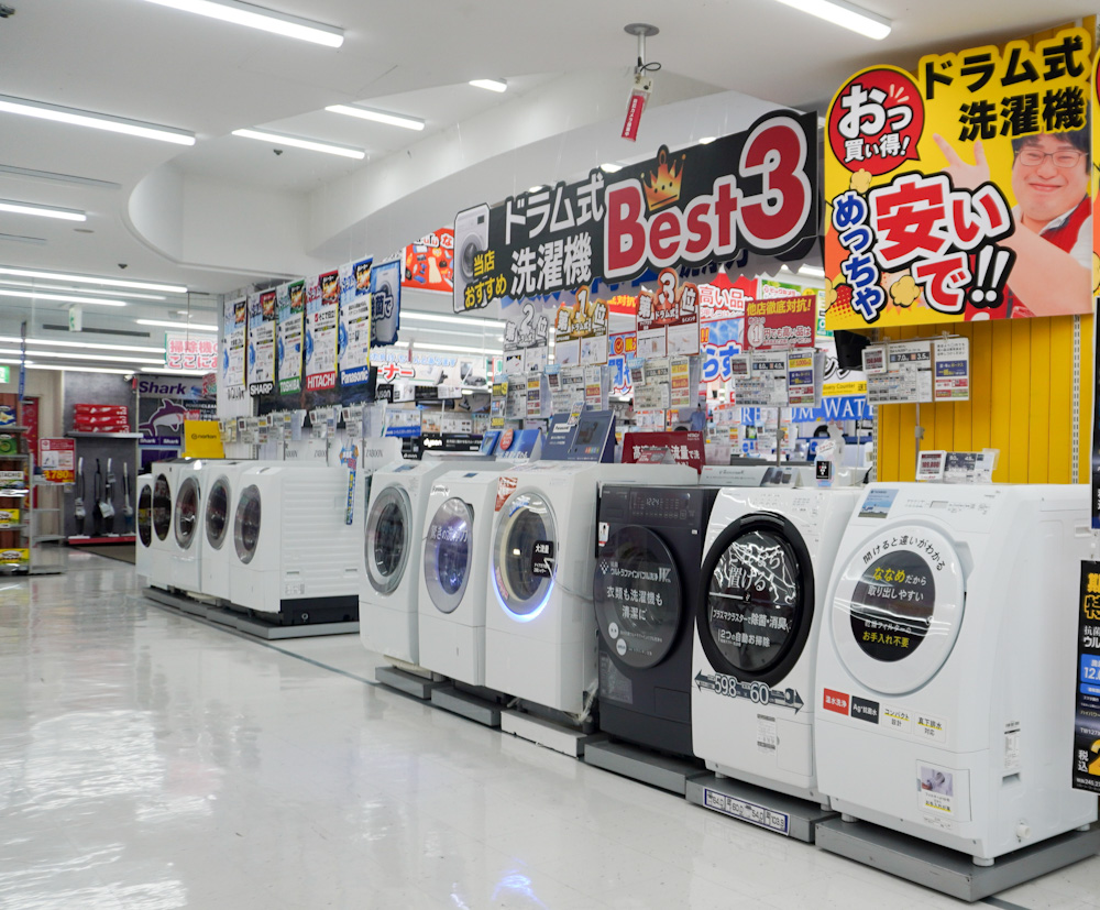 白物家電や調理家電は5階に集約した