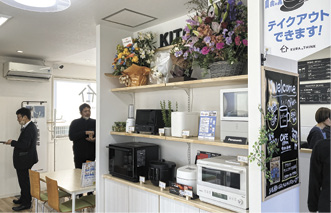 調理家電や理美容家電などを厳選してコーナーづくり