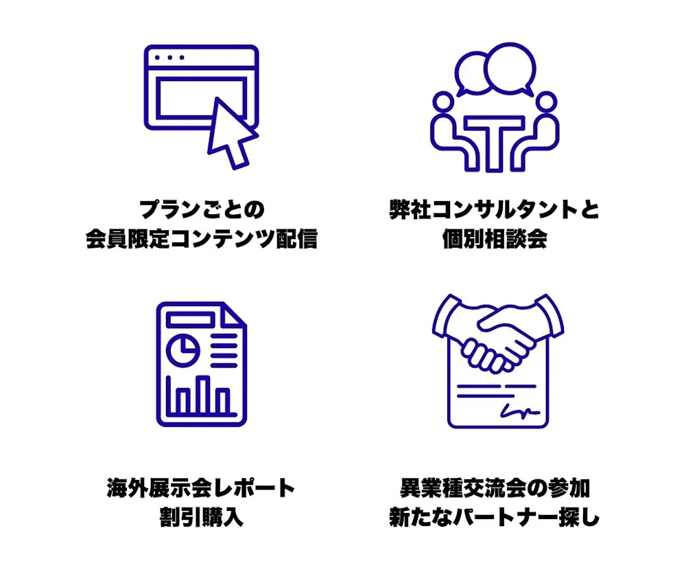 会員になることで得られるサービス