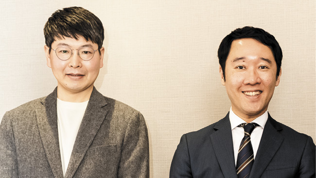 SEMIジャパンで人材開発を担当するワークフォース・デベロップメントの下村泰輔リーダー（右）と片山琢哉 シニア・コーディネーター