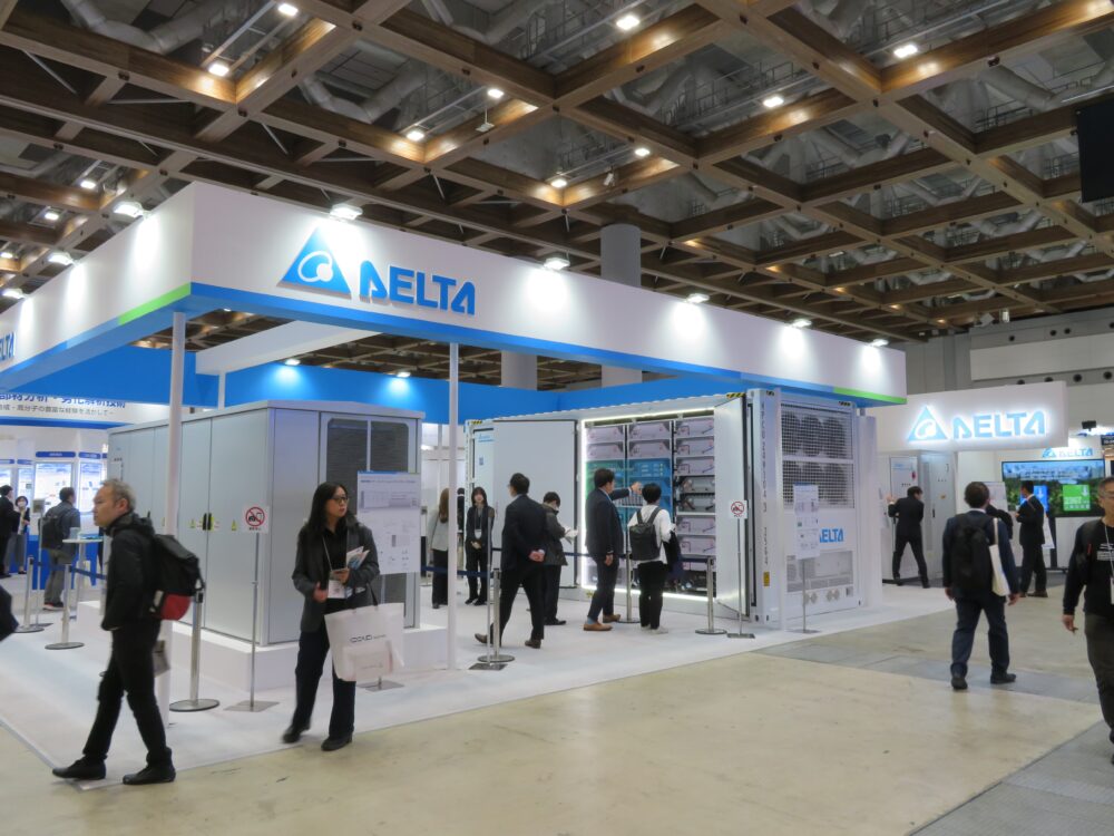 国際二次電池展のデルタ電子ブース