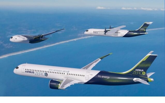 欧州ではエアバスが燃料電池搭載航空機を開発中(写真はイメージ)