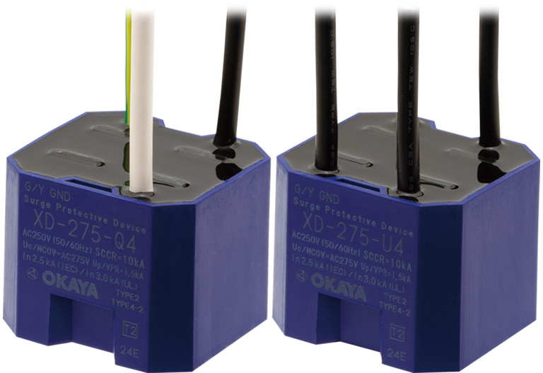 AC電源用サージプロテクター「XD」シリーズ、SCCRはUL Type 2CAで取得