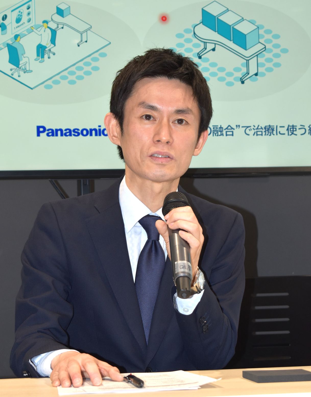 再生医療の普及に向け早期の実用化を目指すと語るパナソニックHD　MI本部の大脇プロジェクトマネージャー
