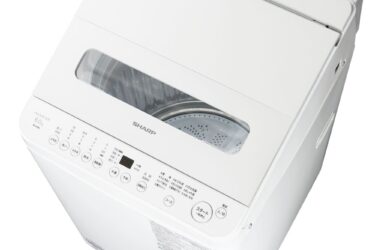 「穴なし槽シリーズ」全自動洗濯機、デザイン一新し幅520ミリに　シャープ