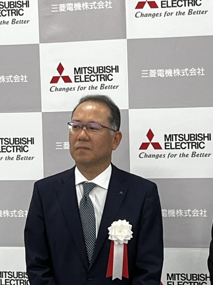 取材に応じる三菱電機 竹見政義半導体・パワーデバイス事業本部長