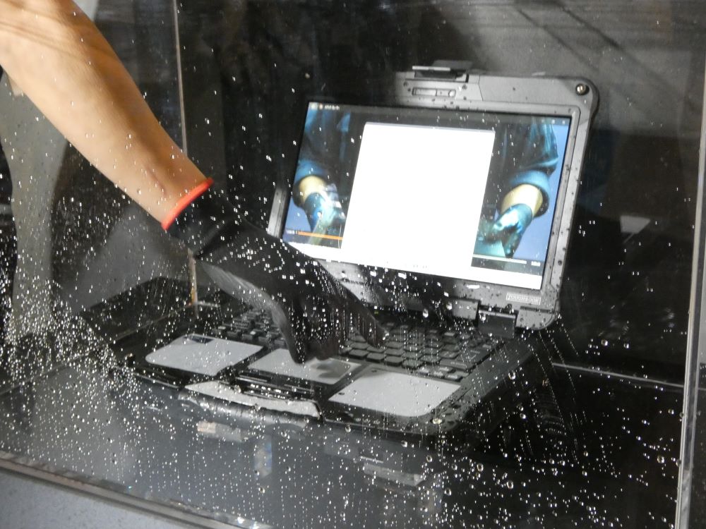 高い防滴性能を誇る