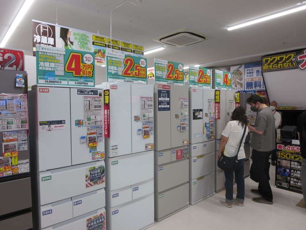 東京ゼロエミポイントの対象商品を分かりやすく展示
