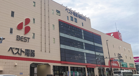 4月にオープンしたベスト電器福岡本店