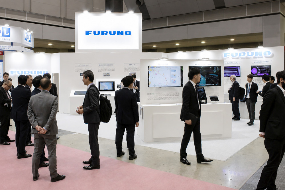 Sea Japanに出展した古野電気のブース