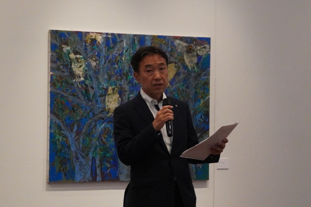 あいさつする前田氏
