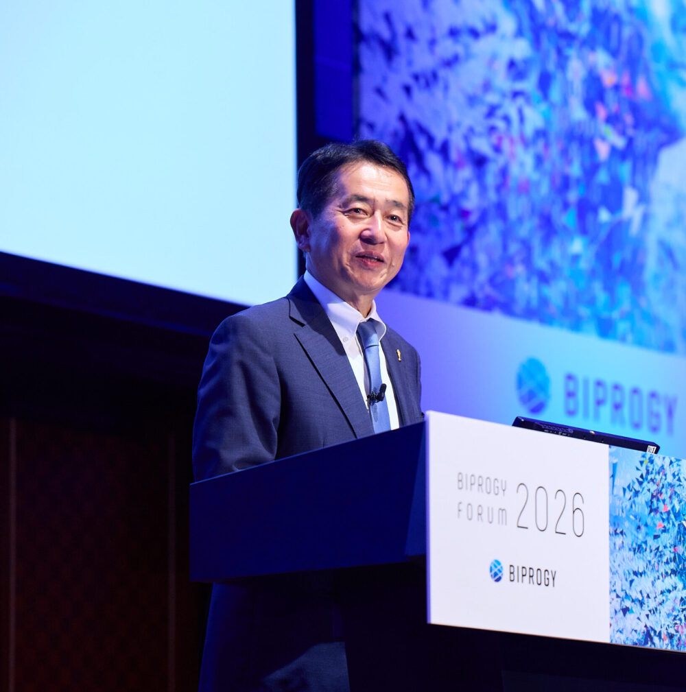 基調講演を行う齊藤社長