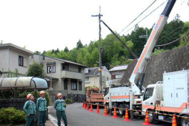 きんでん、役員・幹部が「酷暑期現場激励パトロール」を実施　安心・安全作業の徹底を訴え