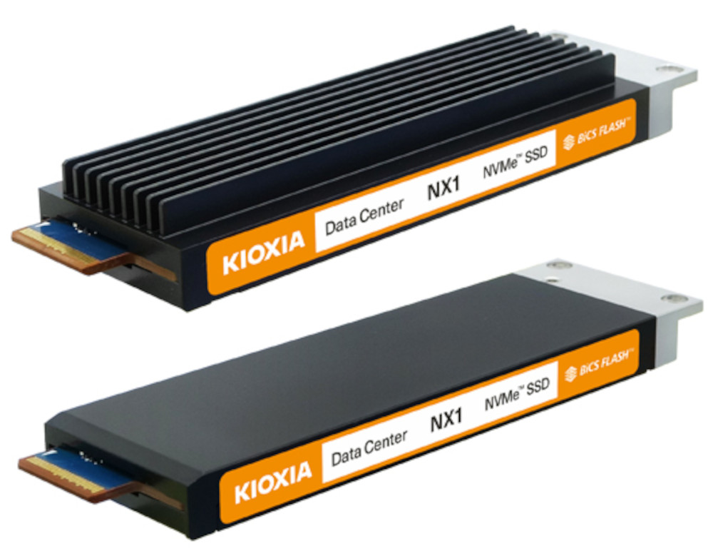 キオクシア、AI向けSSD「NX1」、直接液冷に初対応