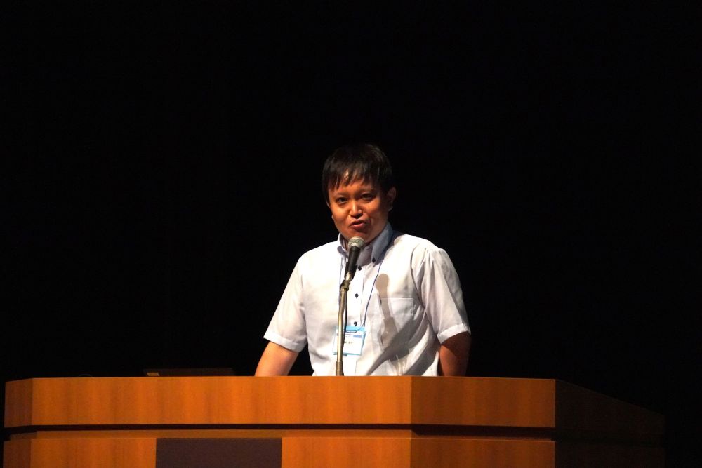 赤外線アレイセンサフォーラムに登壇した福井氏