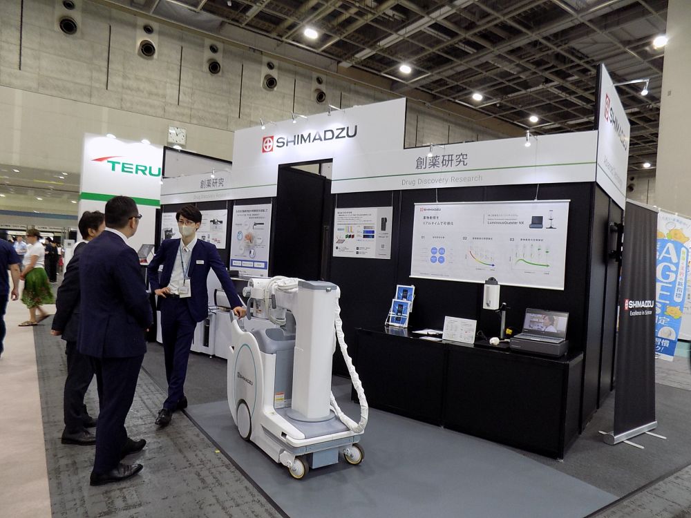 島津製作所のブース