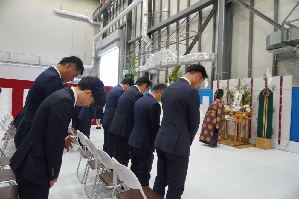 19日に実施した竣工式