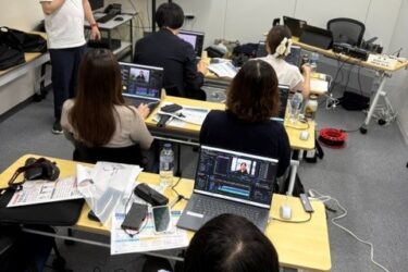電波新聞社が動画内製化セミナー　インタビュー作品を全員が制作　映像と音で伝える力磨く