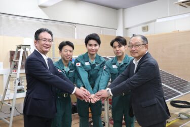 きんでん、役員が技能五輪国際大会の出場選手を激励　本番想定の訓練視察