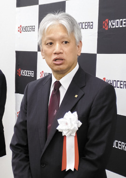 説明する作島社長

