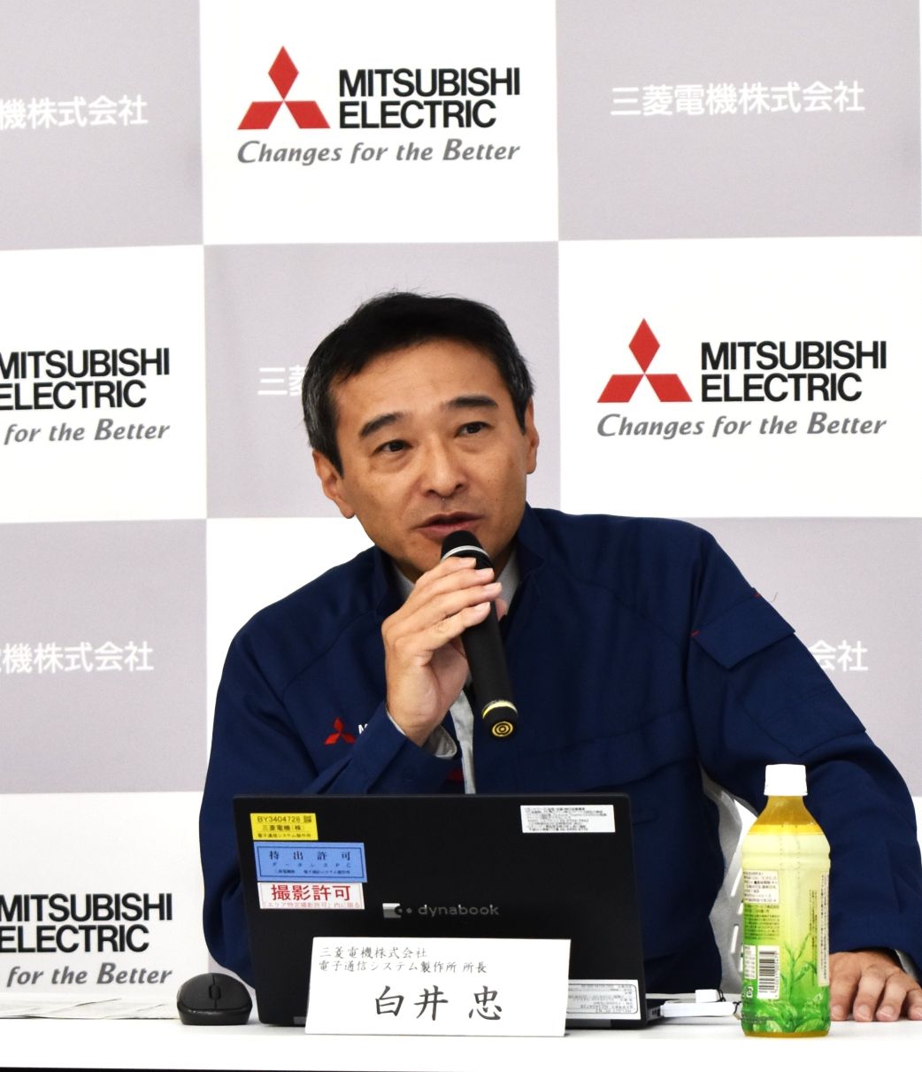 防衛・宇宙システム事業の拡大を目指すと話す白井所長
