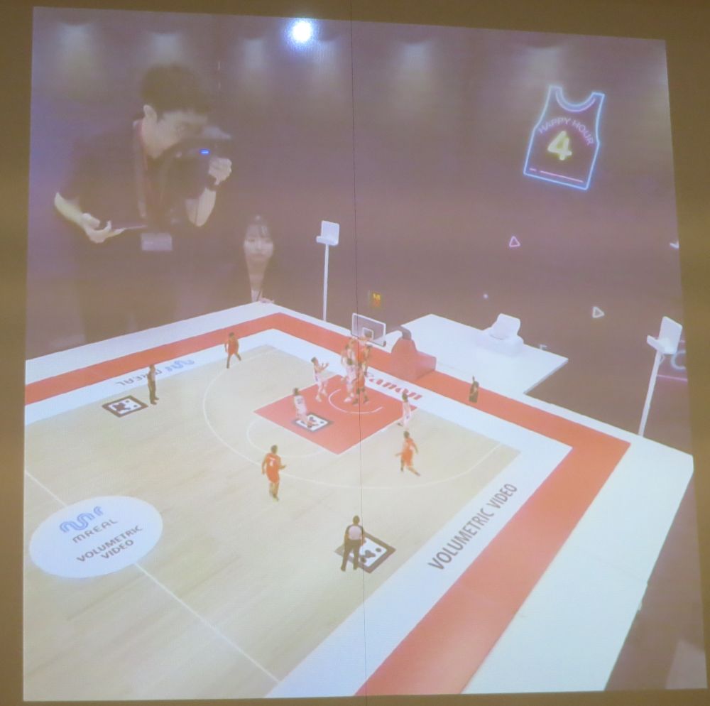 バスケットボールの試合を3D空間データでリアルタイム再現