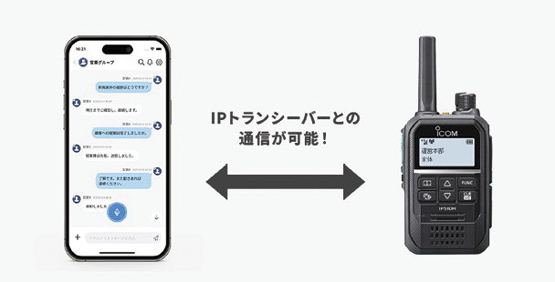 【業務用無線特集】アイコム　IPトランシーバーとアプリを連携