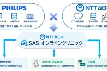 NTT西日本、フィリップスと提携　睡眠時無呼吸症候群のオンライン診療高度化　運輸業界の事故防止へ