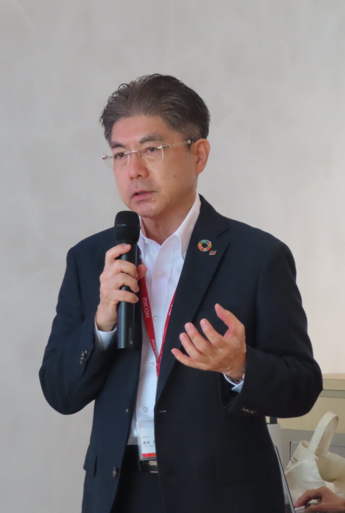 ESG戦略を説明する新井部長