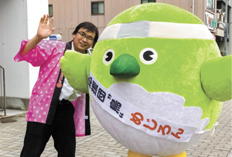 大分のゆるキャラ「めじろん」との触れ合い企画も用意