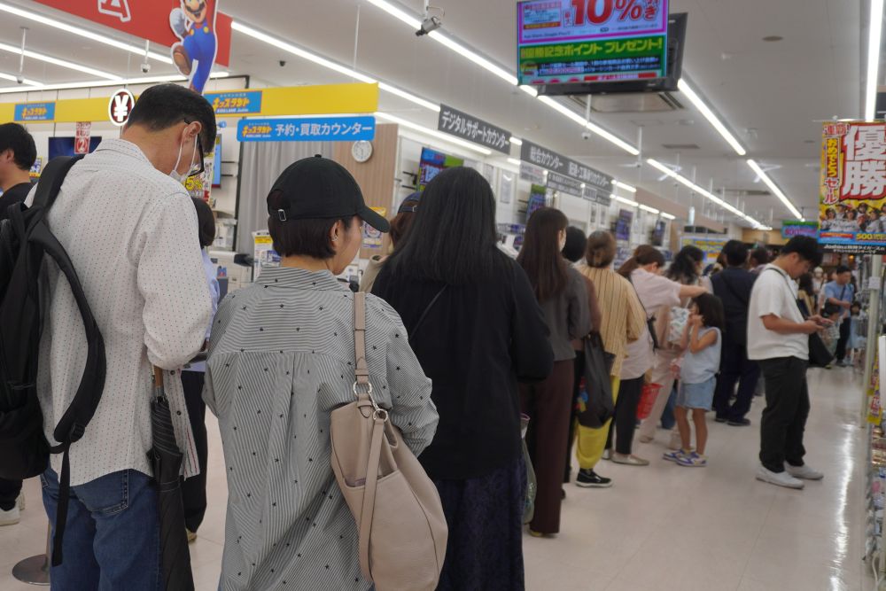 レジにも待機列ができていた